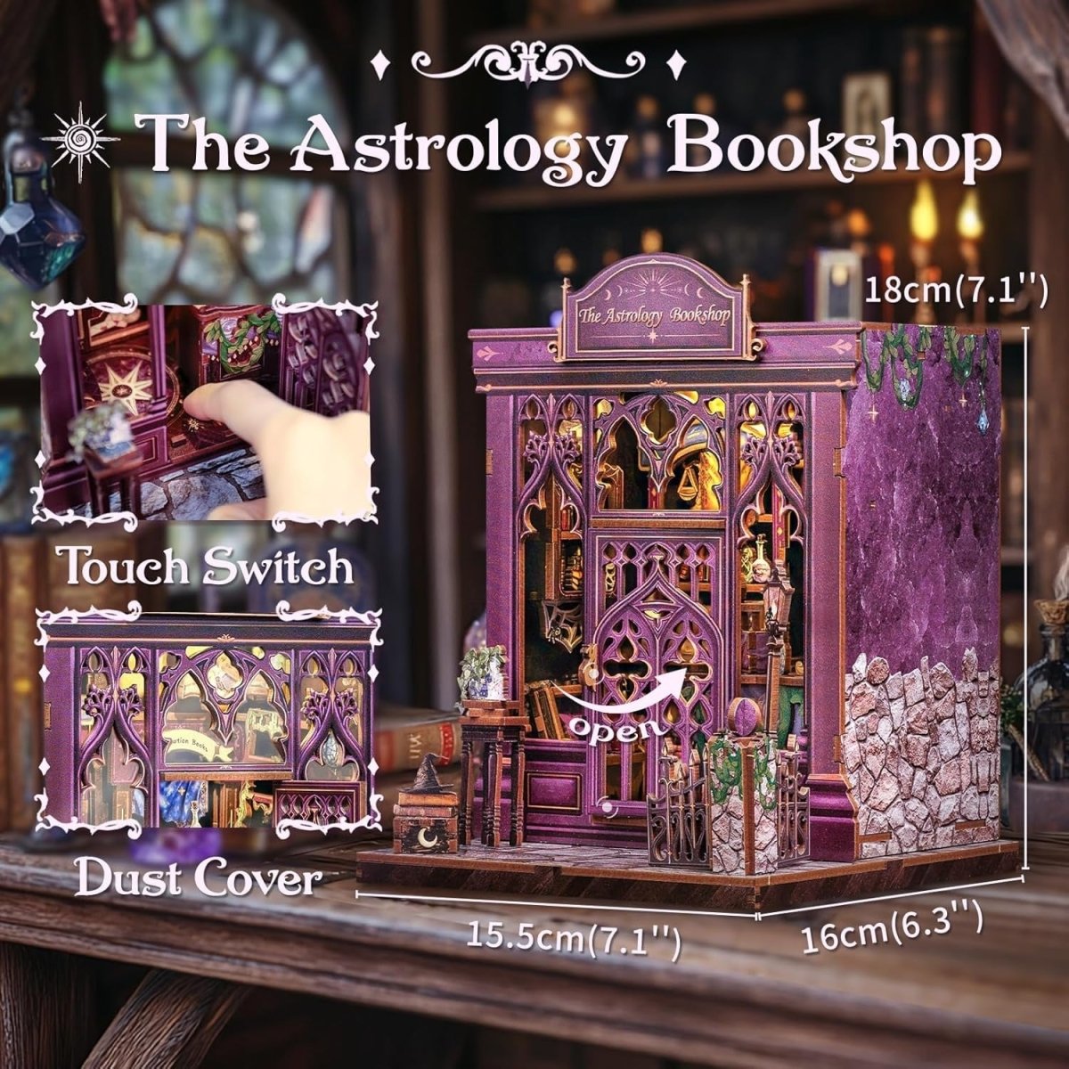 Explorers 3D Wooden Puzzle The Astrology Bookshop 155 Pcs - Explorers Gifts