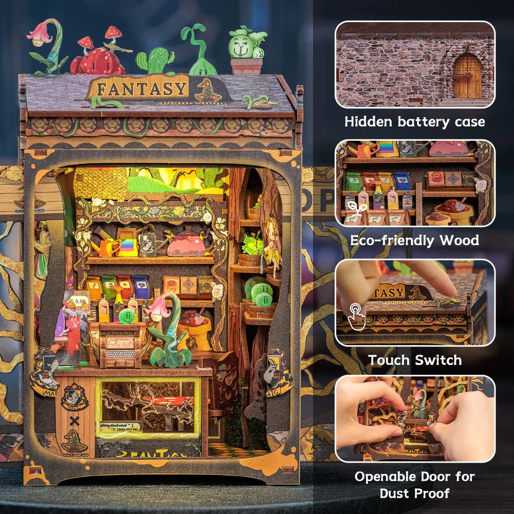 Explorers 3D Wooden Puzzle Fantasy Plant Shop 146 Pcs - Explorers Gifts
