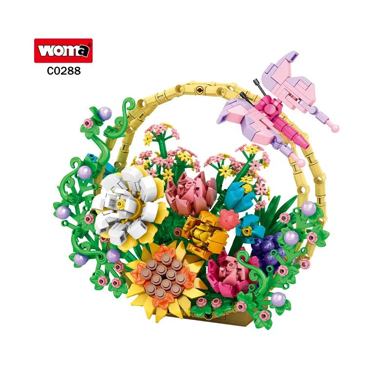 WOMA Blocks Flower Series Block Toys 641 Pcs - Explorers Gifts