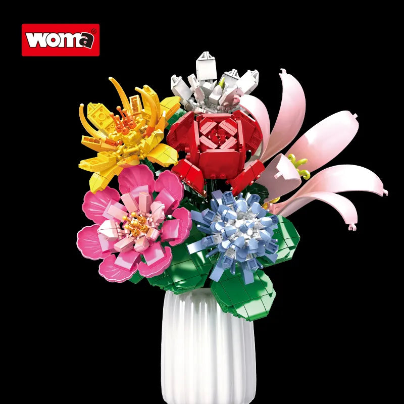 WOMA Flower Bouquet Block Toys - Only One Flower