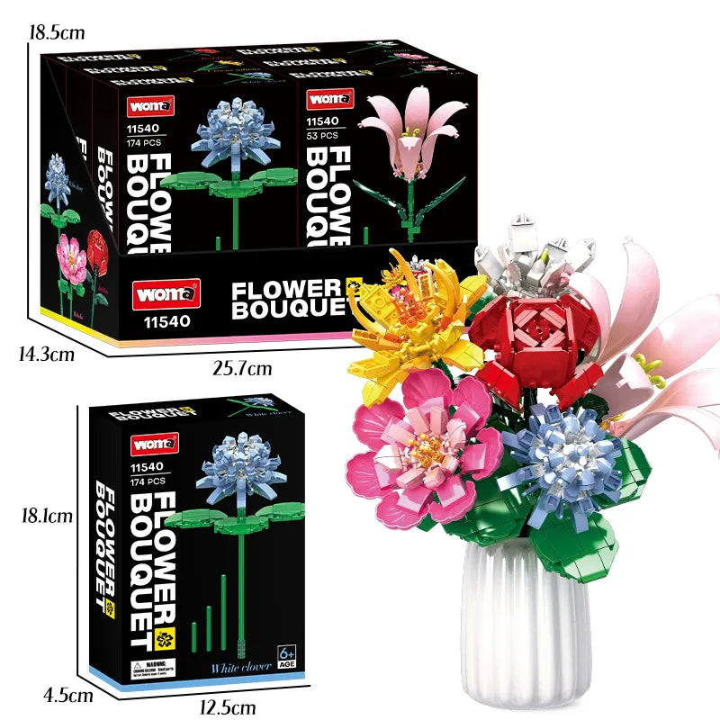 WOMA Flower Bouquet Block Toys - Only One Flower