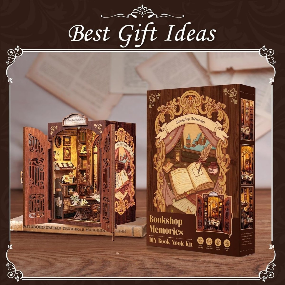 Explorers 3D Wooden Puzzle Book Shop Memories 127 Pcs - Explorers Gifts