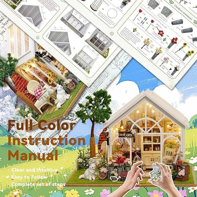 Explorers 3D Wooden Puzzle Flower Sunshine Green house - Explorers Gifts