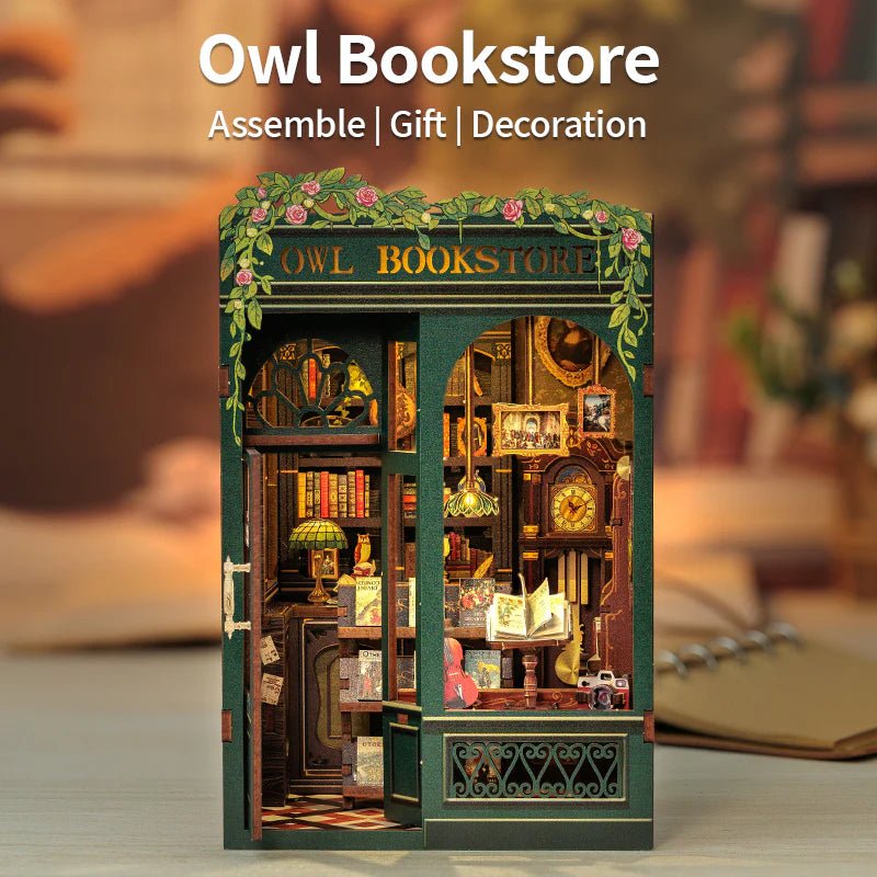 Explorers 3D Wooden Puzzle Owl Book Store 139 Pcs - Explorers Gifts