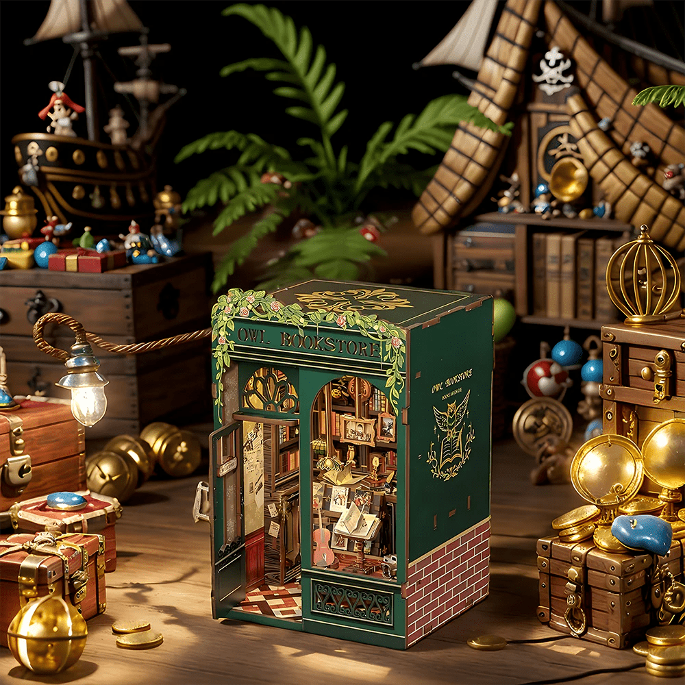 Explorers 3D Wooden Puzzle Owl Book Store 139 Pcs - Explorers Gifts