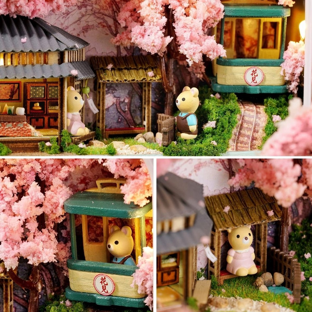 Explorers 3D Wooden Puzzle Box Theatre Cherry Blossoms - Explorers Gifts