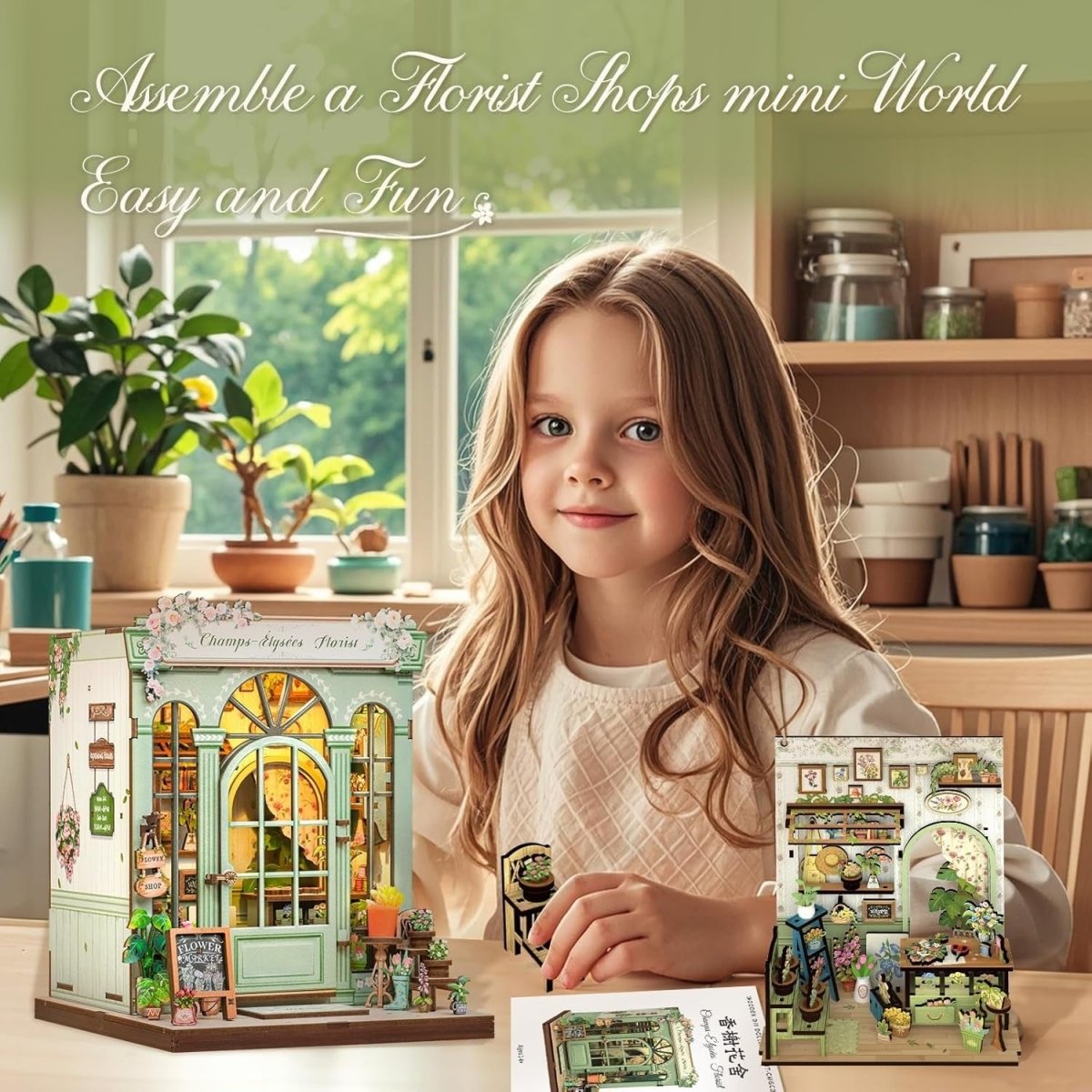 Explorers 3D Wooden Puzzle Champs Elysees Florist 199 Pcs - Explorers Gifts