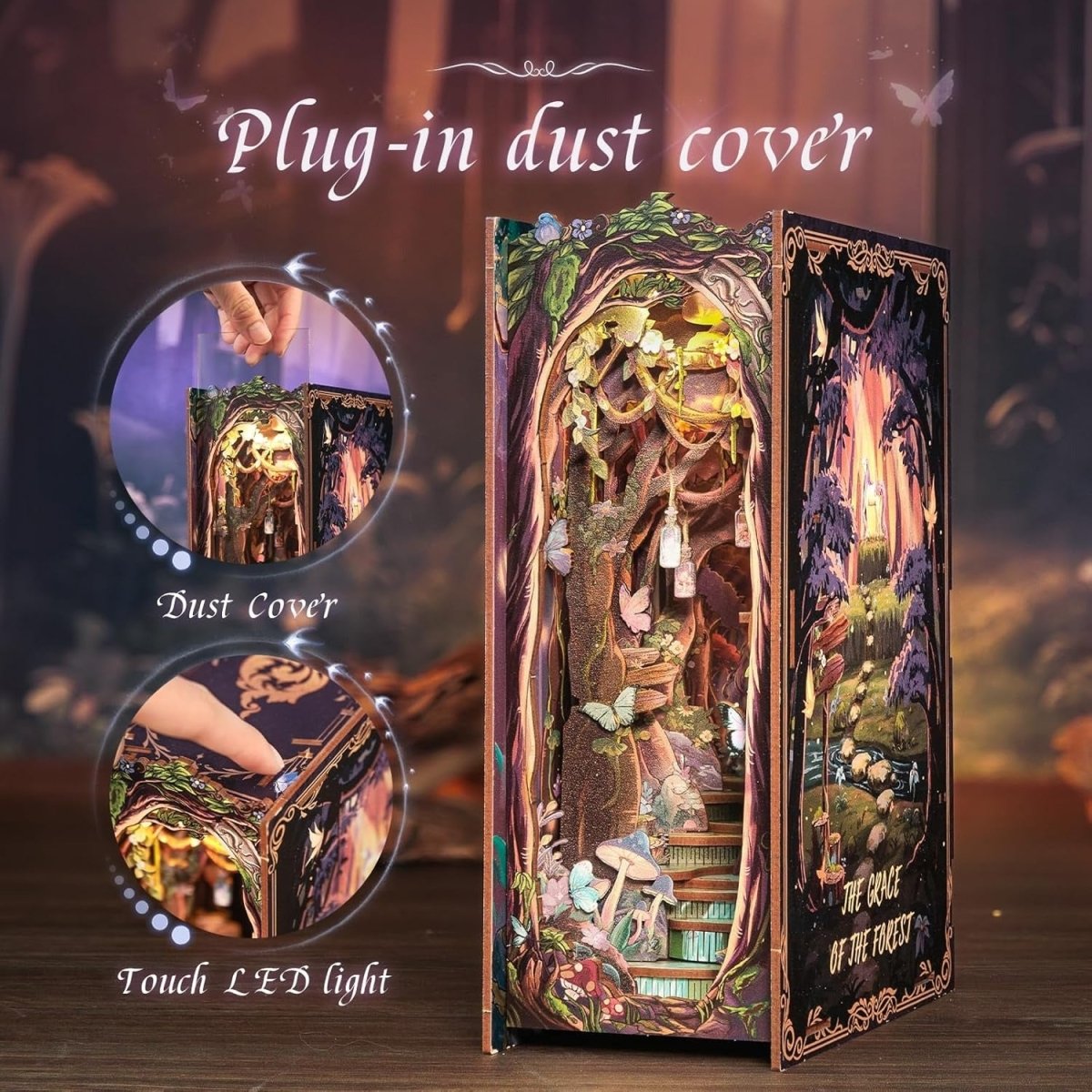 Explorers 3D Wooden Puzzle Bookend The Grace of The Forest - Explorers Gifts
