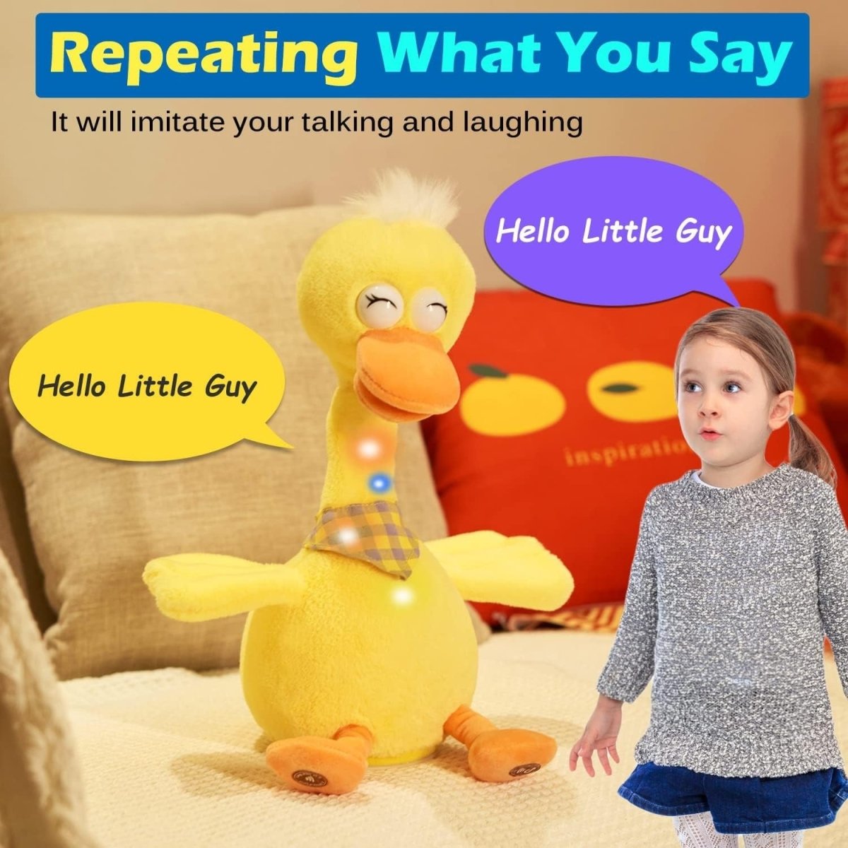 Explorers Interactive Plush Duck Toy Set Yellow Duck - Explorers Gifts