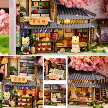 Explorers 3D Wooden Puzzle Box Theatre Cherry Blossoms - Explorers Gifts