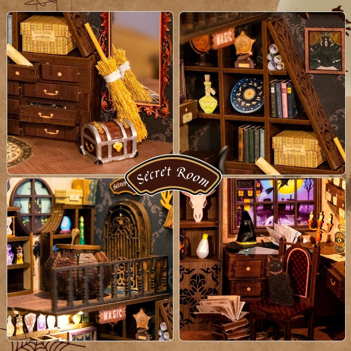 Explorers 3D Wooden Puzzle Bookend Magic Pharmacist 282 Pcs - Explorers Gifts