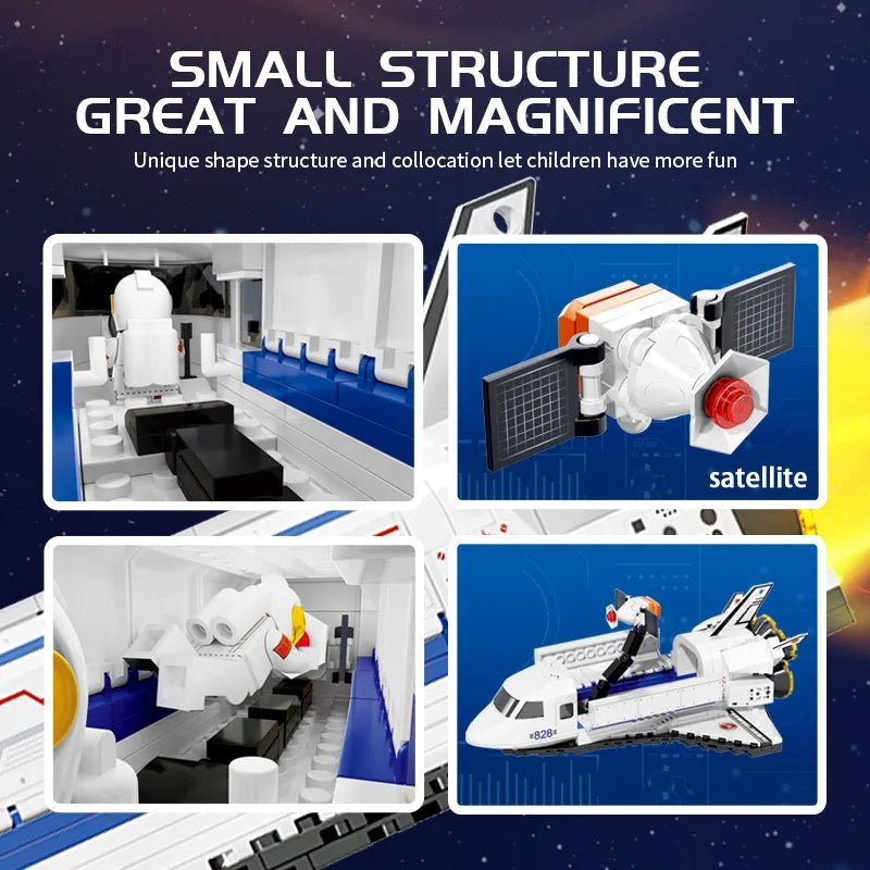 WOMA Aerospace Science Series Spacecraft Block Toys 315 Pcs - Explorers Gifts