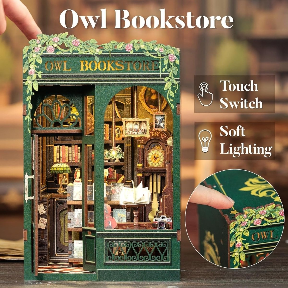 Explorers 3D Wooden Puzzle Owl Book Store 139 Pcs - Explorers Gifts
