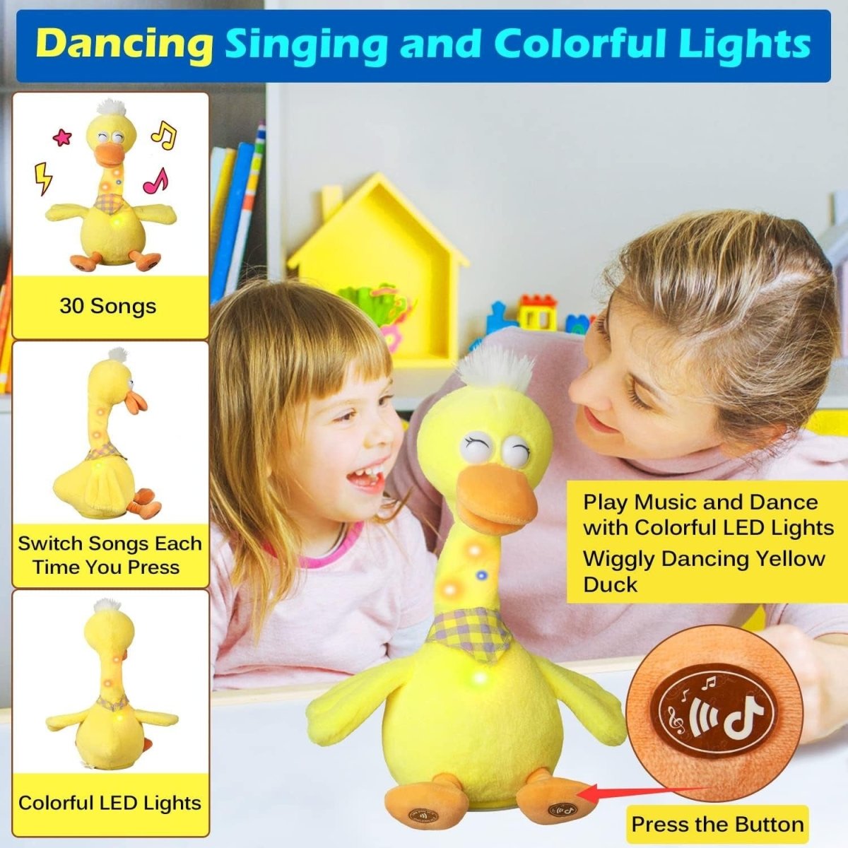 Explorers Interactive Plush Duck Toy Set Yellow Duck - Explorers Gifts