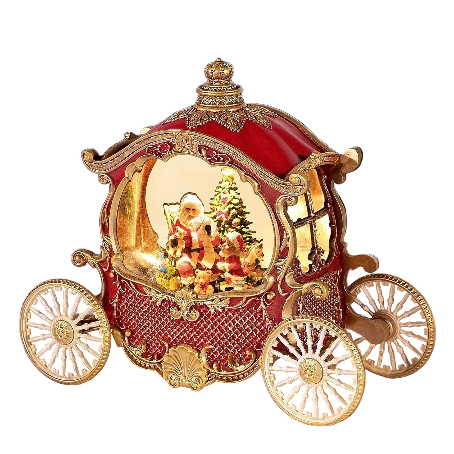 Explorers Santa Claus Snow Water Lantern Carriage WDL-23031