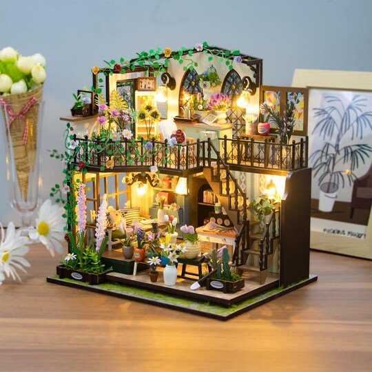 Explorers 3D Wooden Puzzle Dancy Flower House - Explorers Gifts