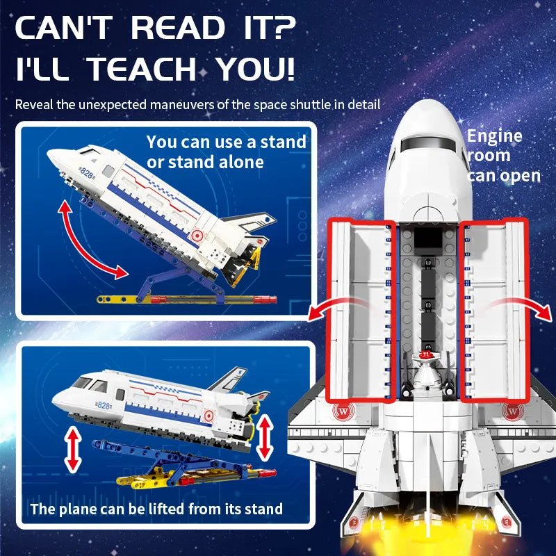 WOMA Aerospace Science Series Spacecraft Block Toys 315 Pcs - Explorers Gifts