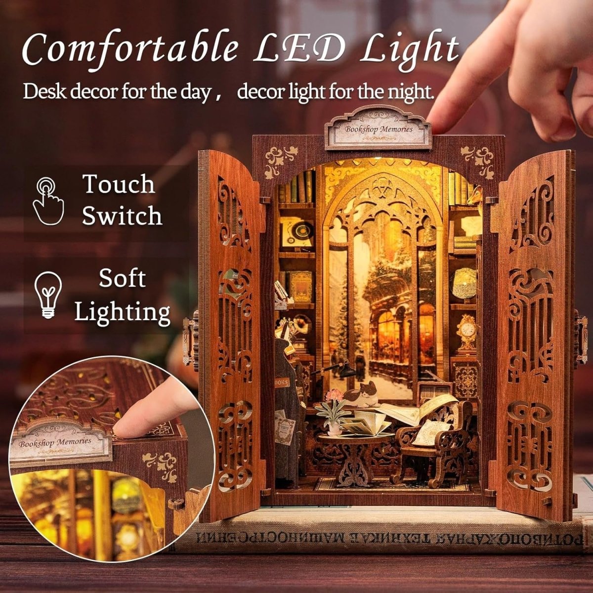 Explorers 3D Wooden Puzzle Book Shop Memories 127 Pcs - Explorers Gifts