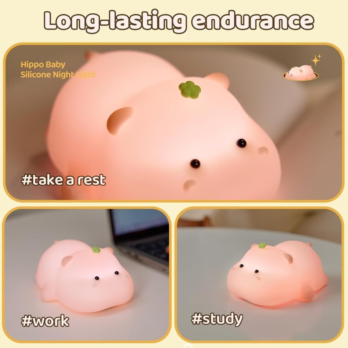 Explorers Baby Hippo Night Light - Explorers Gifts