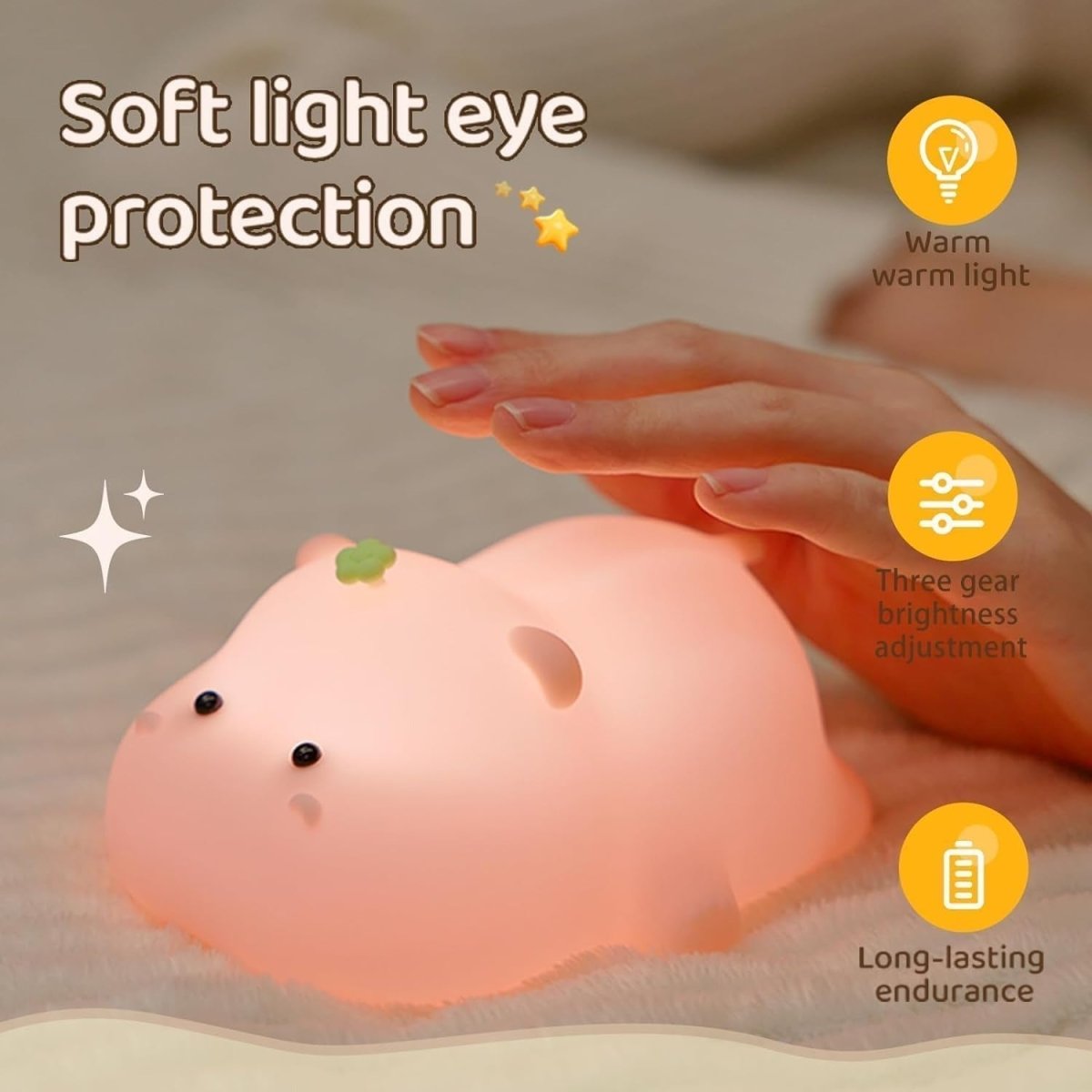 Explorers Baby Hippo Night Light - Explorers Gifts