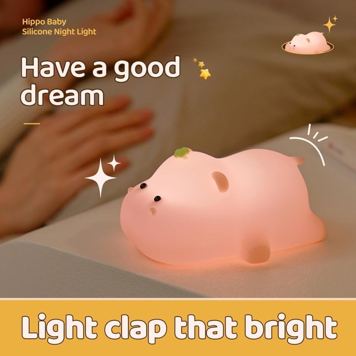 Explorers Baby Hippo Night Light - Explorers Gifts