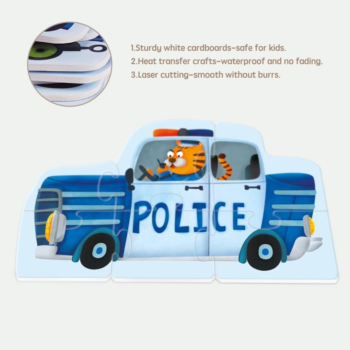 TOI World My First Puzzles Traffic 7 in 1 Puzzles - Explorers Gifts