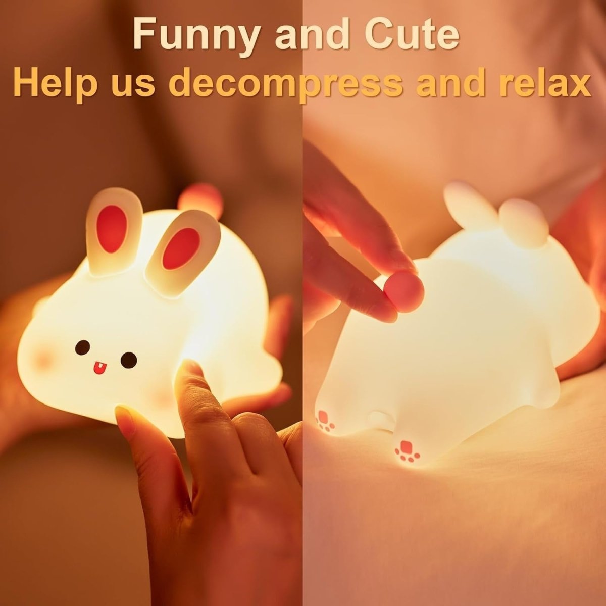 Explorers Big Face Rabbit Night Light - Explorers Gifts