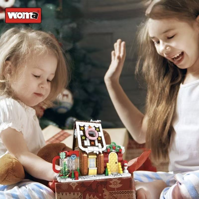 WOMA Christmax Carnival X'MAS Cake Pen Rack Block Toys 628 Pcs