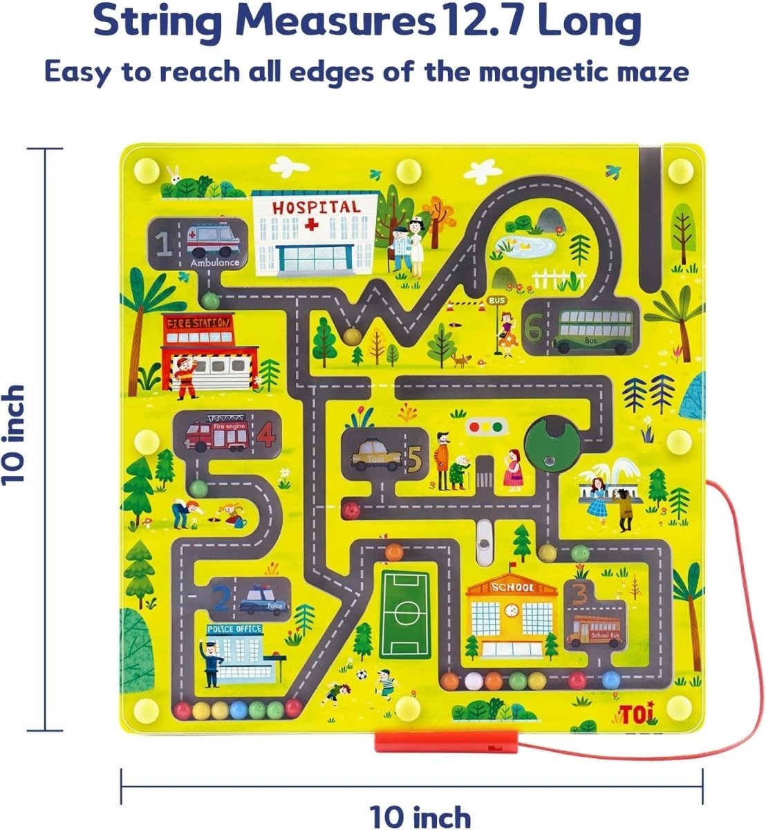 TOI World Magnetic MAZE Traffic - Explorers Gifts