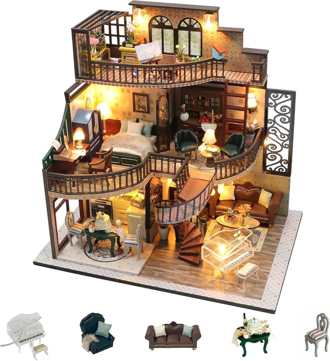 Explorers 3D Wooden Puzzle Dream Building Pavilion - Explorers Gifts
