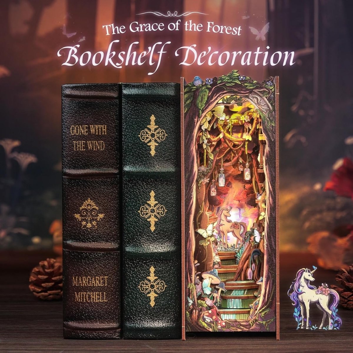 Explorers 3D Wooden Puzzle Bookend The Grace of The Forest - Explorers Gifts