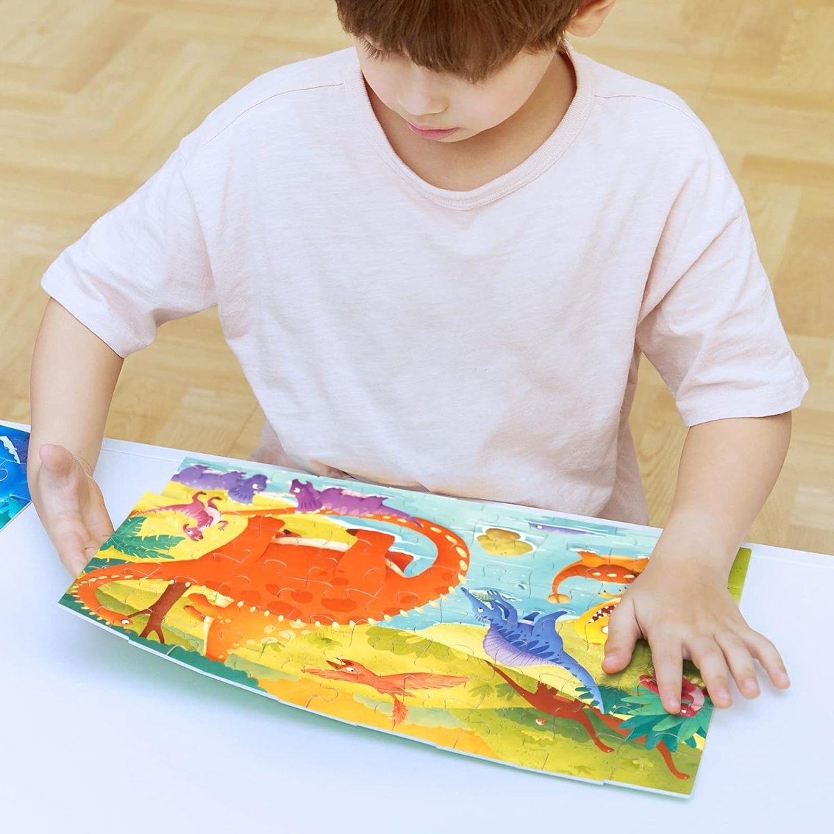 TOI World Dinosaur Leveled Puzzles 3 in 1 Progressive Puzzles Step 4 - Explorers Gifts