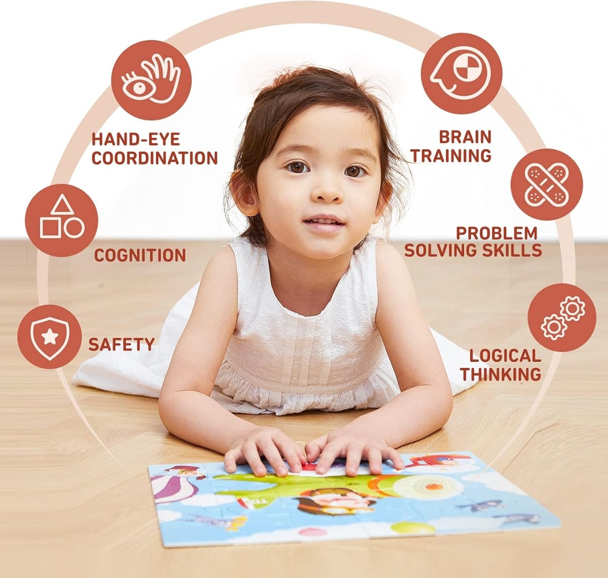 TOI World Station Leveled Puzzles 2 in 1 Progressive Puzzles Step 7 - Explorers Gifts