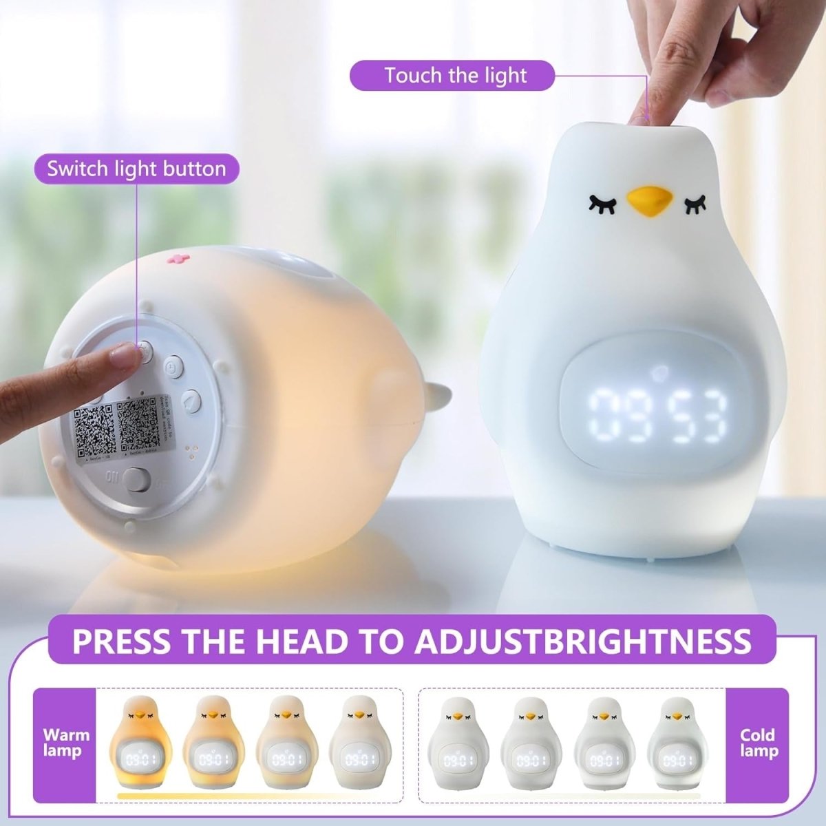 Explorers Comfy Penguin Night Light - Explorers Gifts