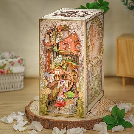 Explorers 3D Wooden Puzzle Bookend Elven Paradise 282 Pcs - Explorers Gifts
