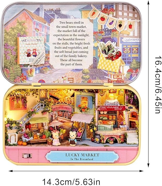 Explorers 3D Wooden Puzzle Box Lucky Market - Explorers Gifts