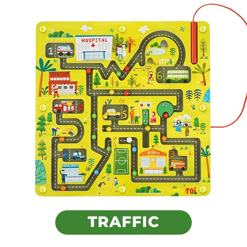 TOI World Magnetic MAZE Traffic - Explorers Gifts