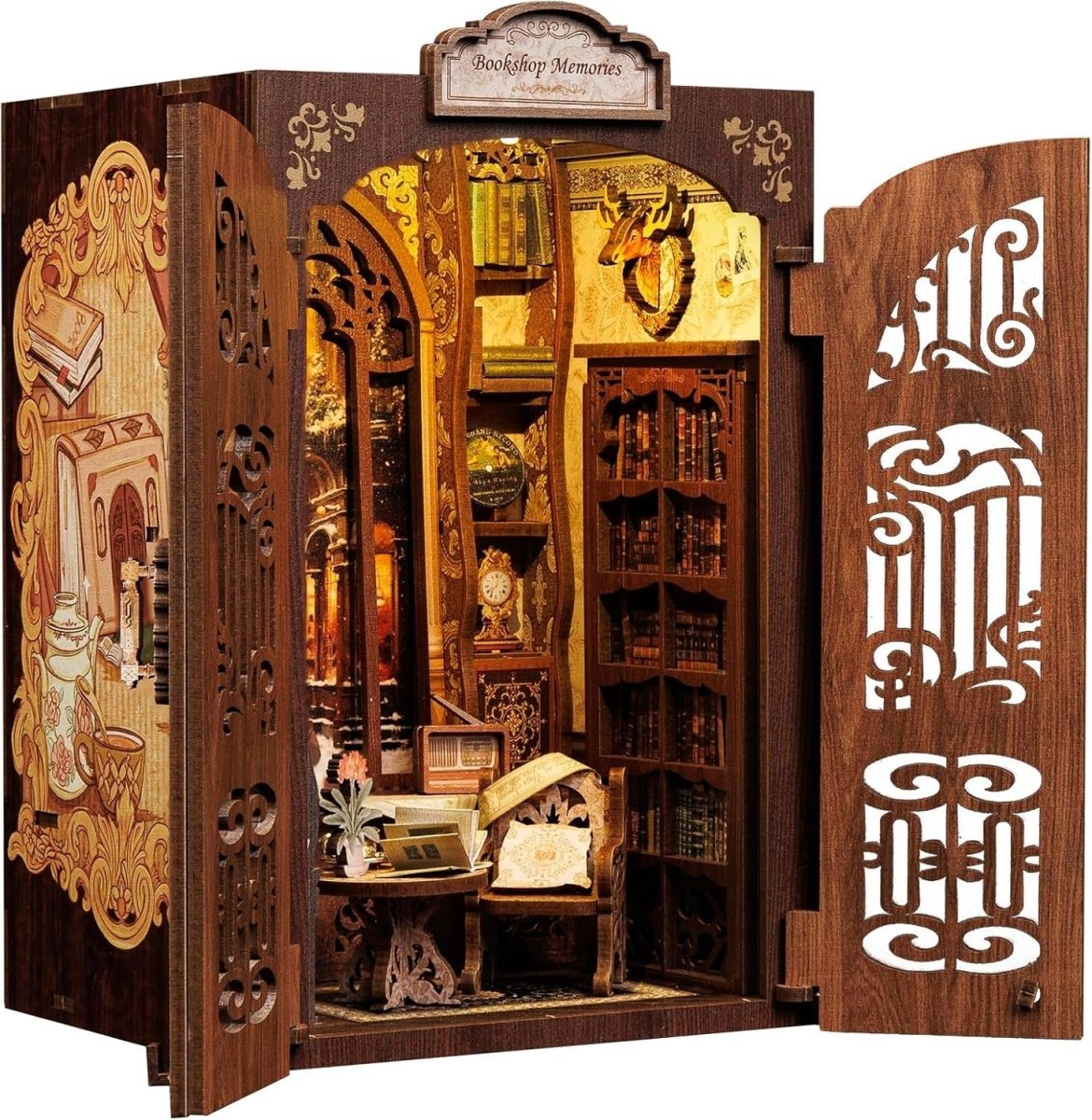 Explorers 3D Wooden Puzzle Book Shop Memories 127 Pcs - Explorers Gifts