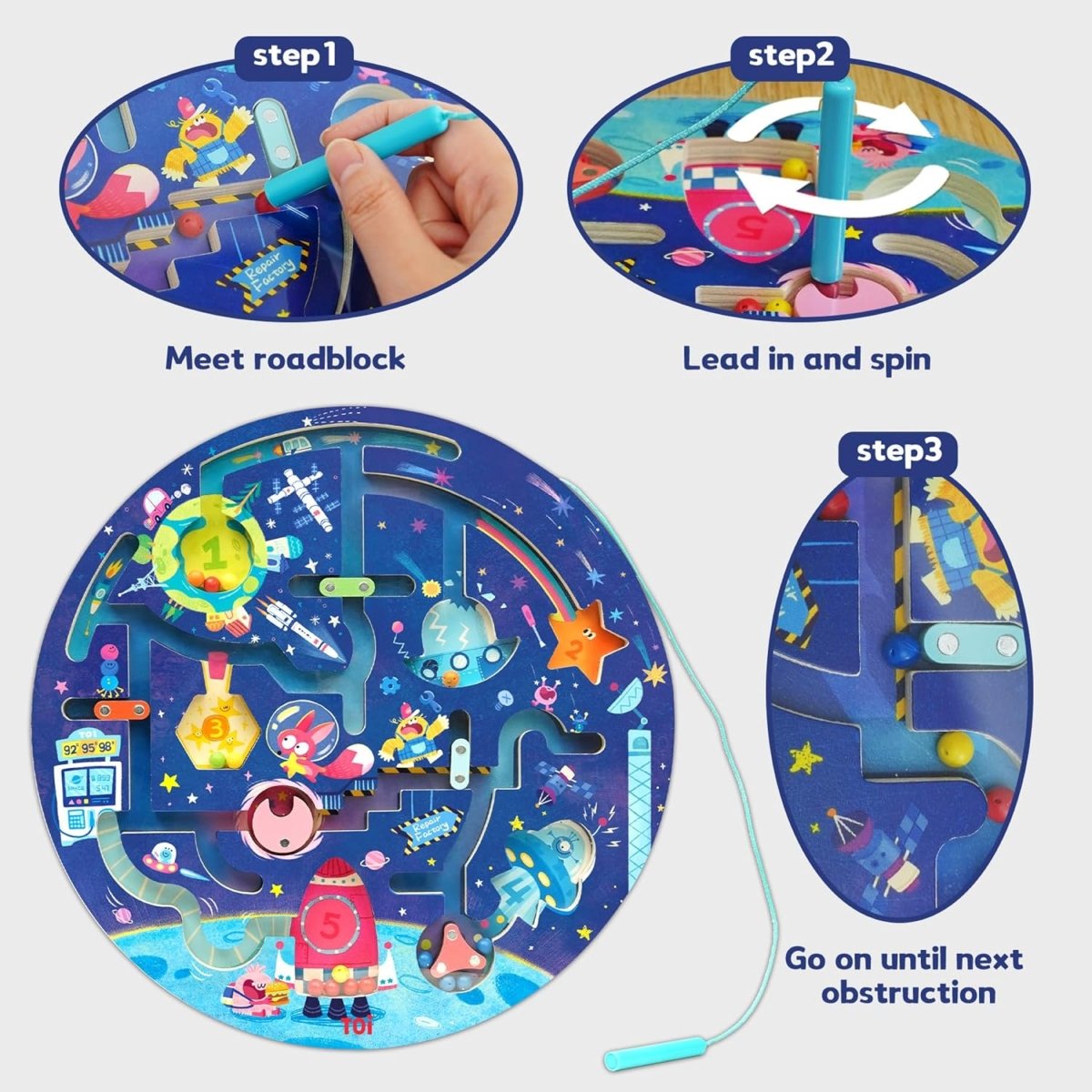 TOI World Magnetic MAZE Aerospace - Explorers Gifts