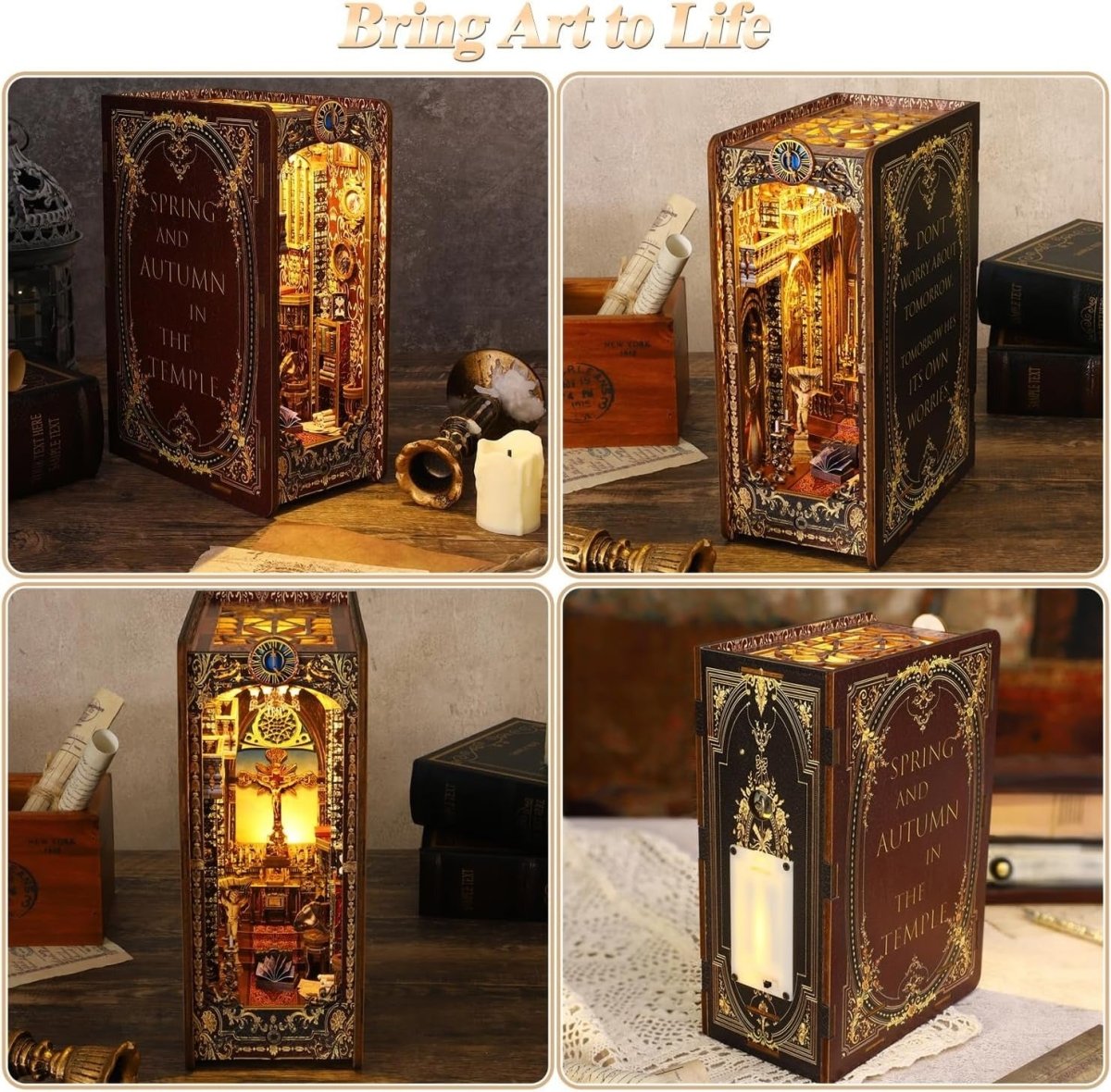 Explorers 3D Wooden Puzzle Bookend Church of The Covenant - Explorers Gifts