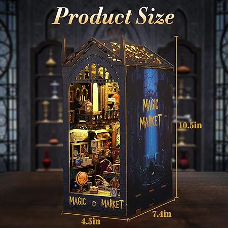 Explorers 3D Wooden Puzzle Bookend Magic Market 290 Pcs - Explorers Gifts