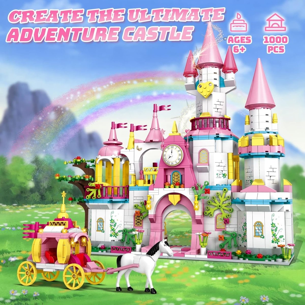 WOMA Dream City Swan Lake in Salzburg Block Toys 1000 Pcs - Explorers Gifts