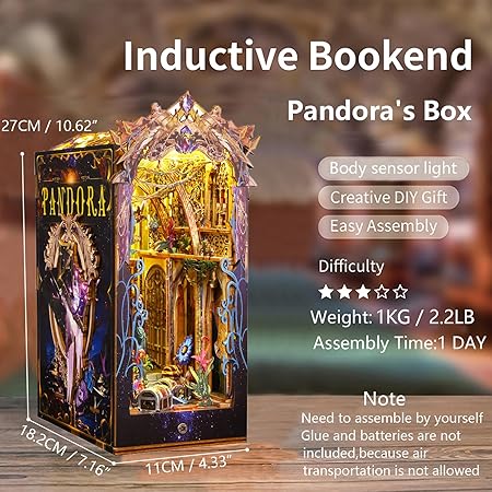 Explorers 3D Wooden Puzzle Bookend Pandora Box 139 Pcs - Explorers Gifts