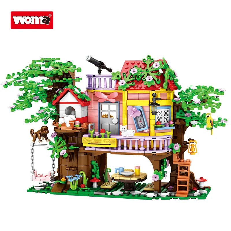 WOMA Dream City Bush Exploration Block Toys 840 Pcs - Explorers Gifts