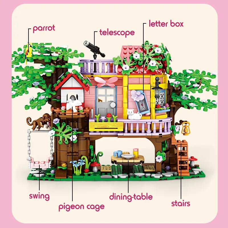 WOMA Dream City Bush Exploration Block Toys 840 Pcs - Explorers Gifts