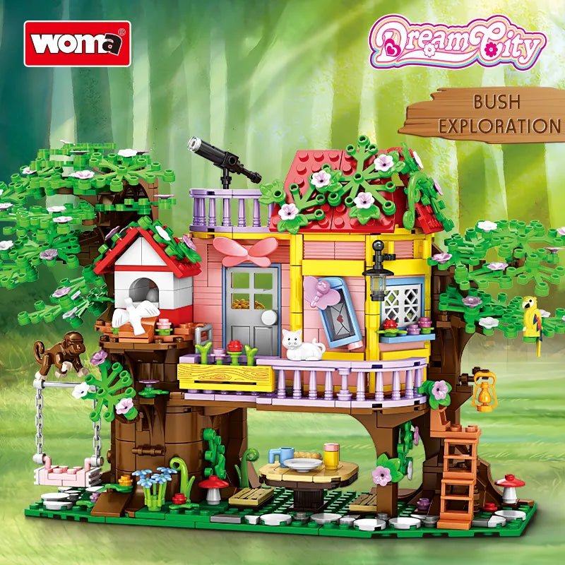 WOMA Dream City Bush Exploration Block Toys 840 Pcs - Explorers Gifts