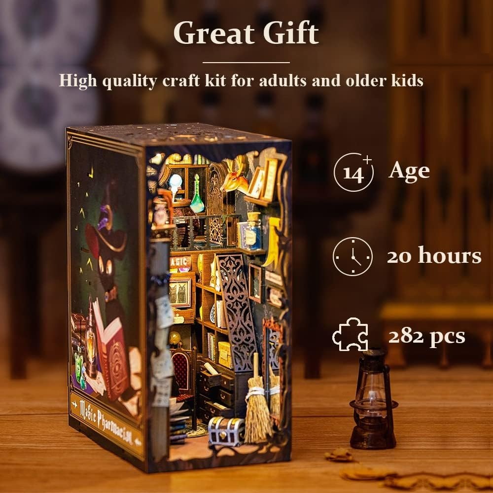 Explorers 3D Wooden Puzzle Bookend Magic Pharmacist 282 Pcs - Explorers Gifts