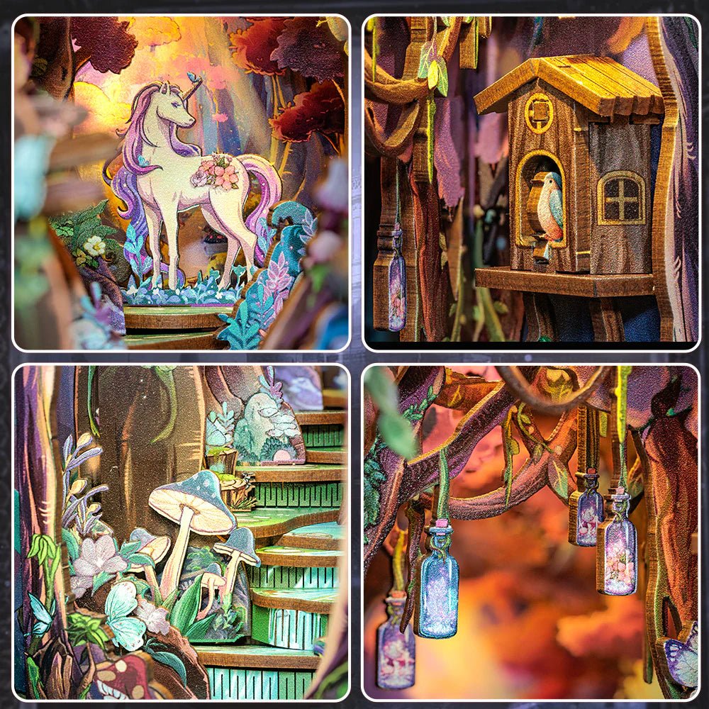 Explorers 3D Wooden Puzzle Bookend The Grace of The Forest - Explorers Gifts