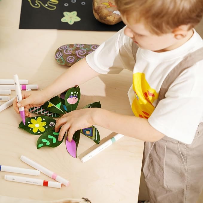TOI World Kid's Marker Pen With Bag 24 Colours - Explorers Gifts