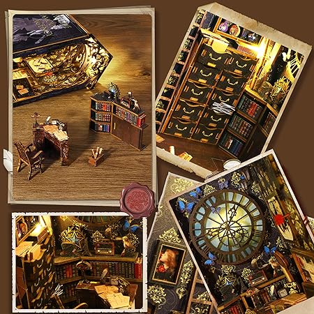 Explorers 3D Wooden Puzzle Bookend Detective Famous Agency 253 Pcs - Explorers Gifts